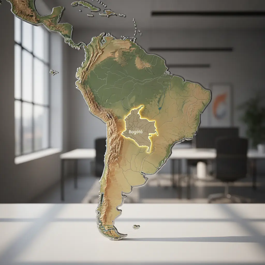 Mapa ubicación Bogotá